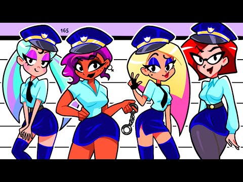 Moon and Friends Transform into Stunning Policewomen 👮🏻‍♀️💅🏻 Gacha Club Patrol by DUH