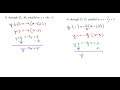 Parallel and Perpendicular Lines