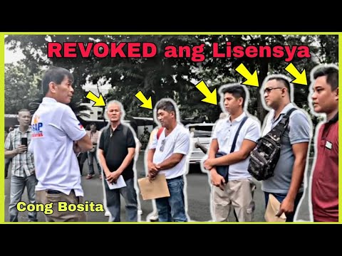Col Bosita Tinulungan Ang 10 Driver Na Revoke ang Lisensya