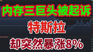 美股彻底分裂：内存三巨头被起诉，特斯拉却突然暴涨8%！发生了什么？