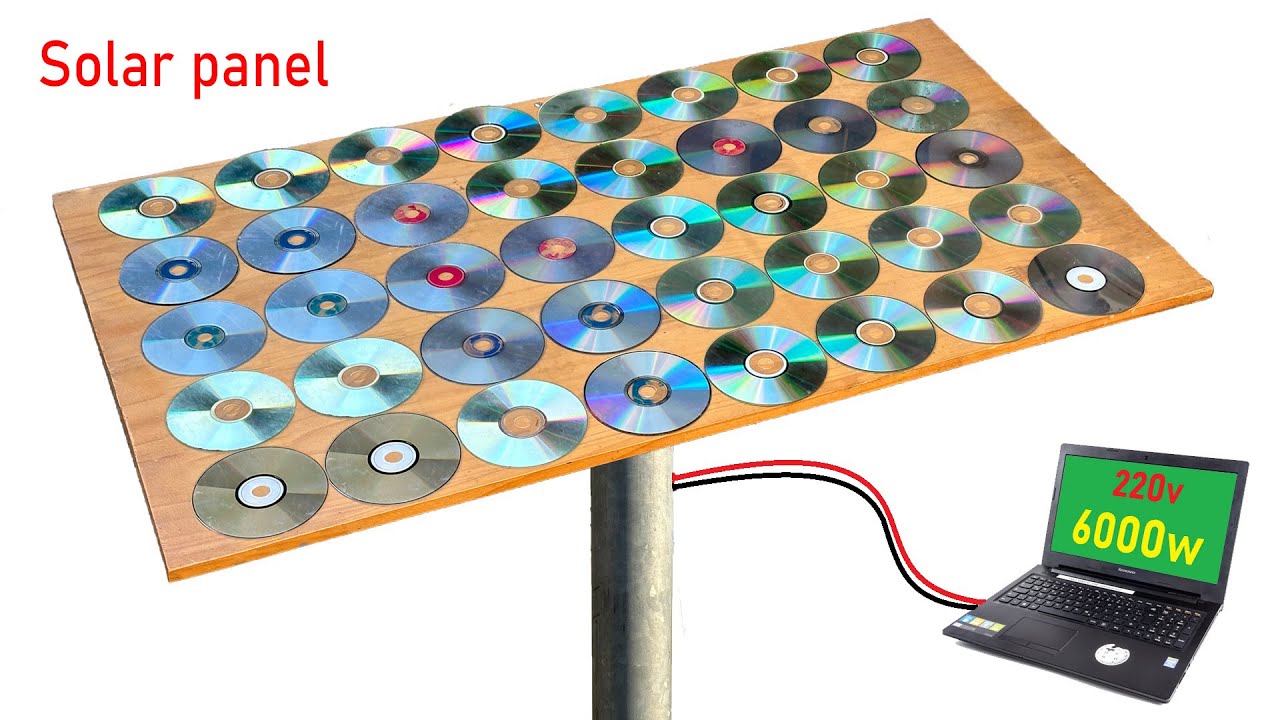 I turn CD/DVD into a solar panel