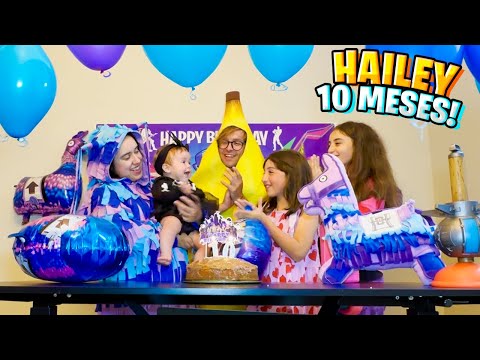 HAILEY virou SKIN do FORTNITE! MESVERSÁRIO 10 MESES da HAILEY! Pai Também Joga