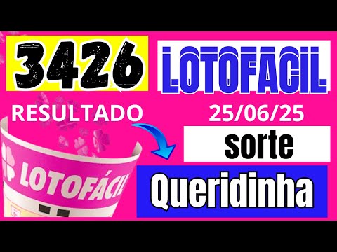 Lotofácil 3426 - Resultado Lotofacil Concurso 3426