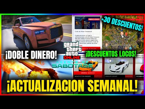 NUEVA ACTUALIZACION SEMANAL en GTA5 Online! LOCURA DE DESCUENTOS! DINERO X2 y MÁS! Noticias Cjp_Myst