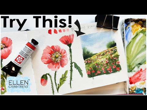 One of the best ways to learn watercolor, play in a sketchbook!