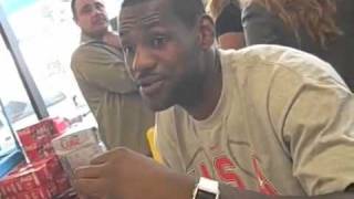Chris Bosh  Lebron  Dwight Howard  CP3  Dwilliams Burgers At A Gas Station!
