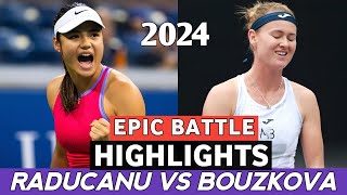 Emma Raducanu vs Marie Bouzkova Epic Match Highlights Today - Tennis 2024