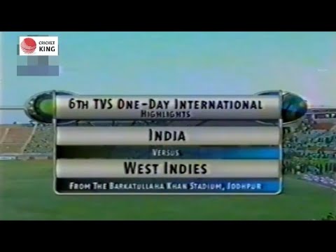 India won a Thriller against Westindies by 3 wickets at Jodhpur 2002 | Series 3 - 3 With 1 Game Left