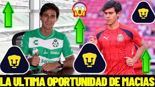 ✅🚨 ¡ATENCION! | José Juan Macias Sera EL FICHAJE de Pumas Unam ¡LA COMPETENCIA DEL MEMOTE!