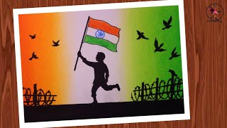 Independence day drawing / Independence day poster drawing easy / 15 august Independence day drawing