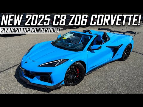 New 2025 C8 Z06 Corvette | Rapid Blue 3LZ Convertible!