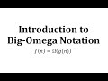 Understanding Big Omega Notation
