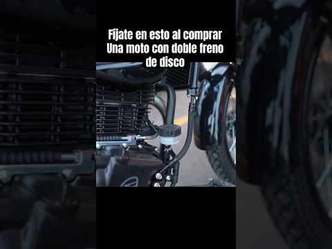 Fíjate en esto al comprarUna moto con doble freno de disco