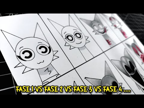 Dibujo fase 1 VS fase 2 VS fase 3 VS fase 4 VS fase 5 VS fase 6.. en Incredibox Sprunki ( WENDA )⚠️