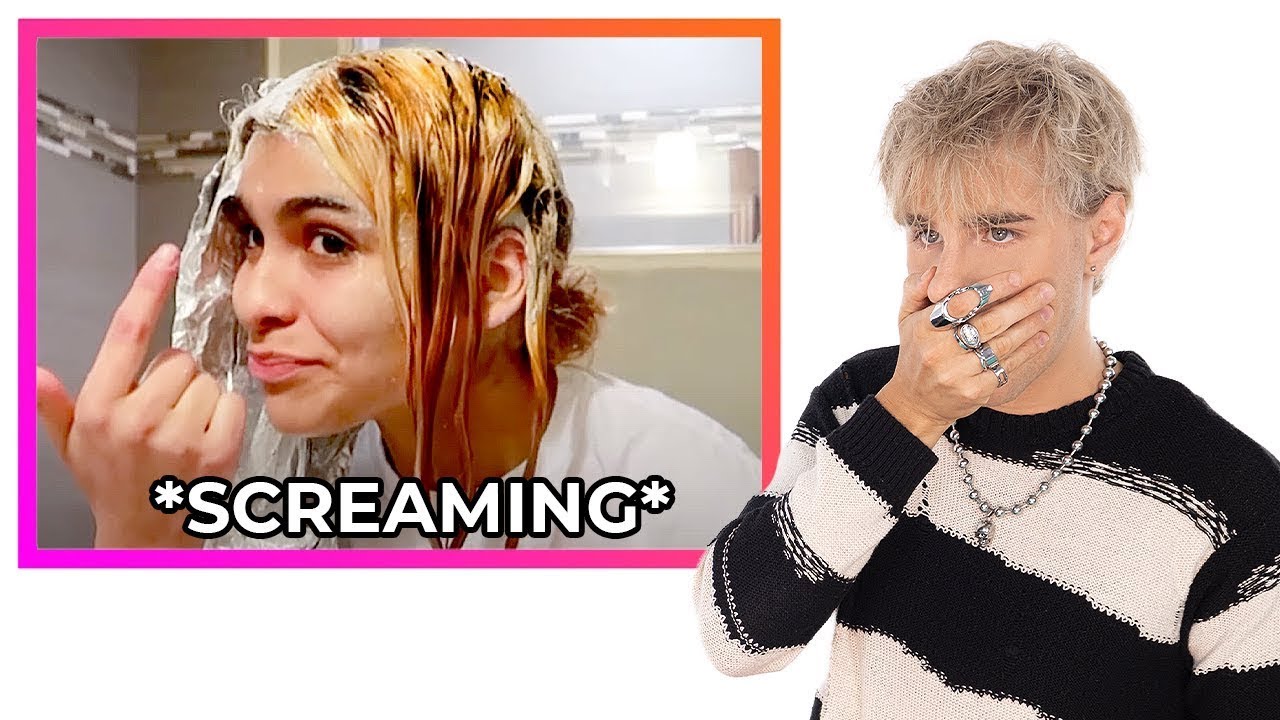Hairdresser Reacts To People Going From Black To Blonde FAIL