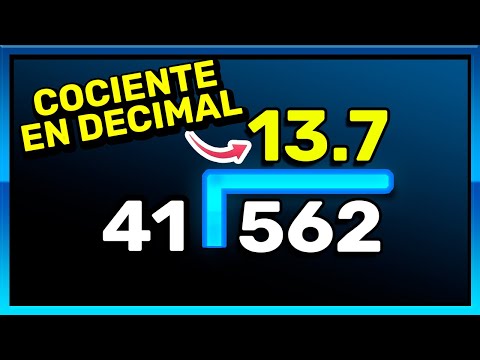 DIVISIÓN CON COCIENTE DECIMAL - EL MEJOR MÉTODO (Fácil)