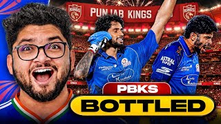 PBKS PULLED BIGGEST BOTTLE JOB IN IPL HISTORY | STRUGGLING MI CRUSH PBKS IN DHARAMSHALA