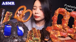 ASMR Auntie Anne's PRETZELS (Jaw Exercise 😣) | Chewy Eating Sounds