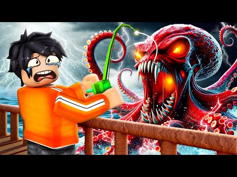 Catching Rarest MONSTER Fish in ROBLOX Go Fishing !!!