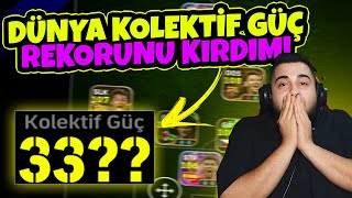 DÜNYA KOLEKTİF GÜÇ REKORUNU KIRDIM! 33?? 😱 KOLEKTİF GÜÇ REKORLU KADRO ile MAÇ! eFootball Mobile 2026