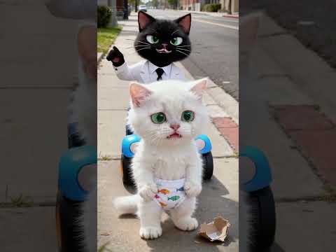 Shocking! The poor cat has the Transformer !#shorts #cat #ai #story #kitten #autobots