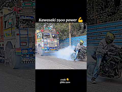 Kawasaki z900 power 💪 || Kawasaki z900 se truck 🚛 ko kheech diya 😱 power of Kawasaki z900