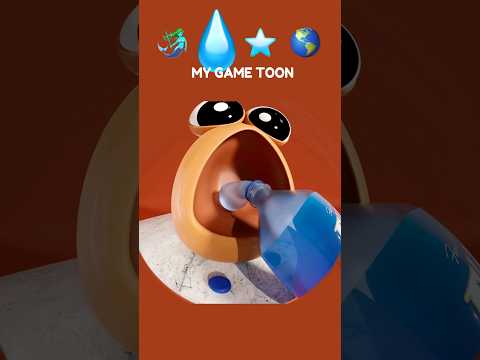 Funny eating ASMR  360° #pou #mukbang #asmr #bluefood