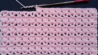 Fácil, Solo 2 Filas Patrón de Ganchillo para Principiantes/Baby Blanket Cochet Pattern/Uncinetto