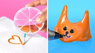 アートチャレンジ 🎨 裕福な学校の生徒 vs 貧しい学校の生徒 📦 クリエイティブなDIYアイデア by 123 GO!