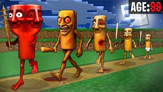 Birth To Death Of Tung Tung Sahur In Minecraft !! 😱