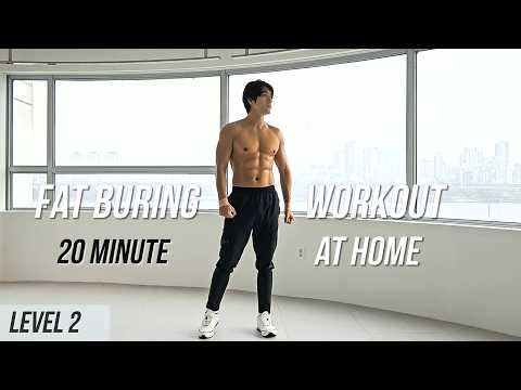 Fat Burning Bodyweight Workout at home (Level 2) | 집에서 하는 지방 연소 전신 운동 (레벨 2)