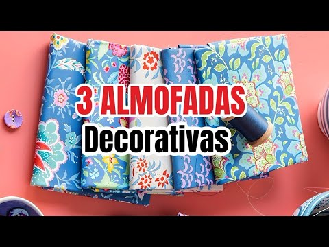 3 modelos de almofadas fáceis para decorar o sofá 😍 show der artesanato