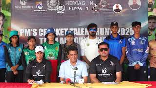 CEO Lahore Qalandars, Atif Rana, addresses the press on the success of the Karachi trials.