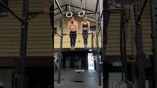 End of sessions sync sets & reps 🔥🫡 #muscleups #gymcouple
