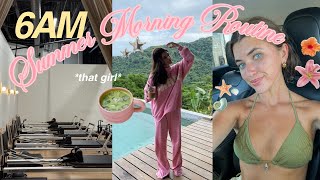 6am summer morning routine🌞 | productive healthy habits, pilates & coffee