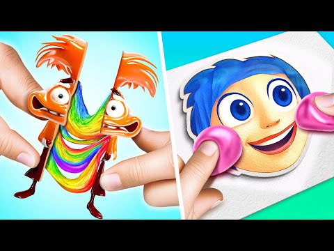 Mixing Cute Squishies, Slime | Joy Rainbow Squish! 😱🌈 *Best INSIDE OUT 2 Game Book *