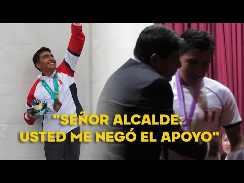 Ganador de los panamericanos rechaza reconocimiento de alcalde entre lágrimas de indignación