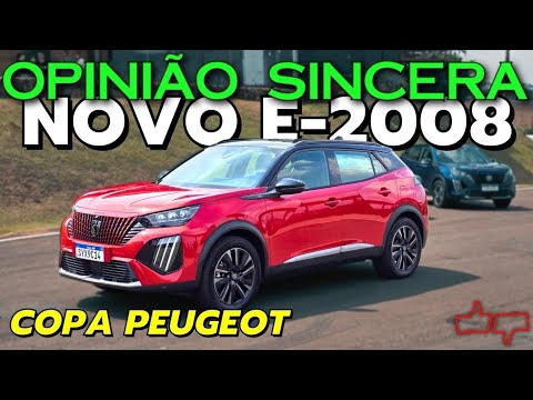 Novo PEUGEOT e-2008: É BOM mesmo? PREÇO bom? Ficou MELHOR? Detalhes e muita VELOCIDADE na pista