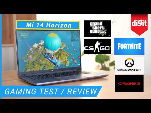 (ENGLISH) Mi NoteBook 14 Horizon Edition Gaming Test / Review - GTA 5, Fortnite, CS:Go, Crysis 3, Overwatch