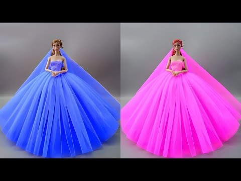 Barbie Doll Makeover Transformation ~ DIY Miniature Ideas for Barbie ~ Wig, Dress, Faceup, and More!