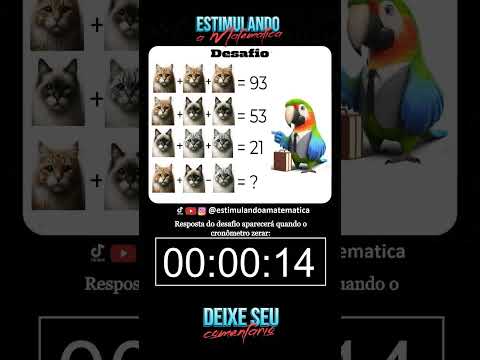 🔴 Desafio Matemático 1min para resolver - Resposta no final do vídeo