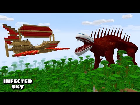 i Found Scariest INFECTED SKY 😱 in Minecraft | Minecraft Horror |