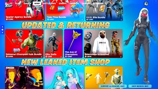 ALL NEW UPDATED & RETURNING Fortnite Item Shop (FREE Rewards, Elite Zadie, FNCS 1.0, ICONS & More)