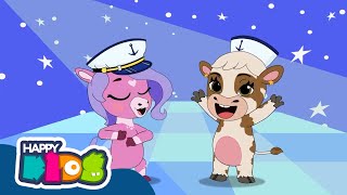 🛶⚓Vamos a navegar en un Barquito Chiquitito🛥️🌊Canciones Infantiles 2025✨| Happy Kids 🌟🎉