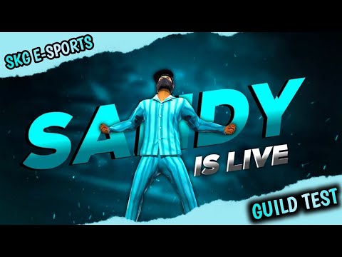 FF LIVE Guild Test 💖1 vs 4 with Sandybhai 🔥✌ Free Fire Live #fflive  #freefire