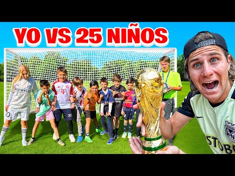 JUGAMOS UN PARTIDO DE FUTBOL VS 25 NIÑOS *mundialito*