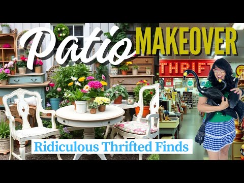 Outdoor Makeover with Ridiculous Thrift Store bargains