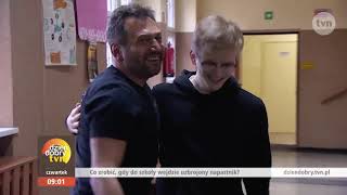 Szkolenie antyterrorystyczne w IV LO Katowice -materiał TVN