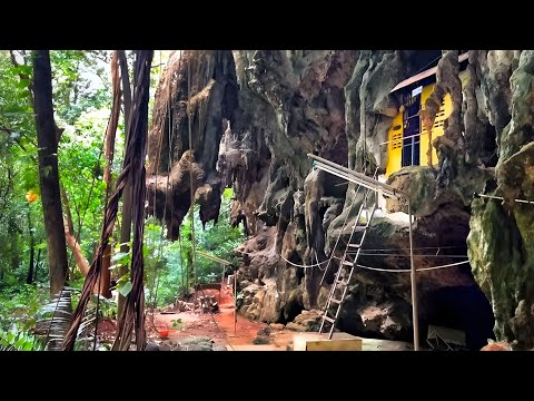 LIVING IN A CAVE THAILAND - Abandoned Monk Houses