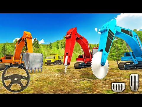 Heavy Excavator Rock Mining 3D - Stone Cutting Machines - Android Gameplay